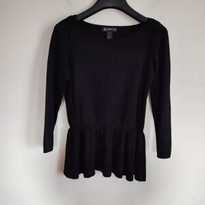 Ladies SZ PS Inc Black Three-Quarter Sleeve Sweater